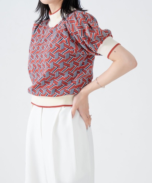 qumerry.（キュメリ）の「ジオメパターンショートプルオーバー（その他トップス・レディース・ブルー系その他/オレンジ系その他・FREE）」の18枚目の写真