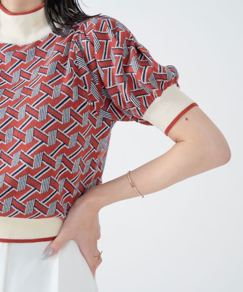 qumerry.（キュメリ）の「ジオメパターンショートプルオーバー（その他トップス・レディース・ブルー系その他/オレンジ系その他・FREE）」の21枚目の写真