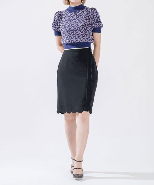 qumerry.（キュメリ）の「ジオメパターンショートプルオーバー（その他トップス・レディース・ブルー系その他/オレンジ系その他・FREE）」の3枚目の写真