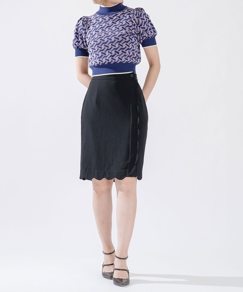 qumerry.（キュメリ）の「ジオメパターンショートプルオーバー（その他トップス・レディース・ブルー系その他/オレンジ系その他・FREE）」の4枚目の写真