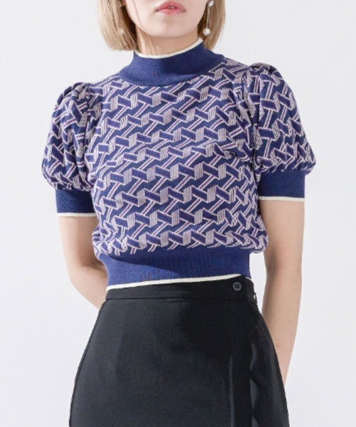 qumerry.（キュメリ）の「ジオメパターンショートプルオーバー（その他トップス・レディース・ブルー系その他/オレンジ系その他・FREE）」の13枚目の写真