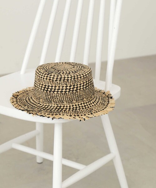 N.（N. Natural Beauty Basic）（エヌエヌナチュラルビューティーベーシック）の「柄編みハット（ハット・レディース・ホワイト/ブラック系その他・FREE）」の12枚目の写真