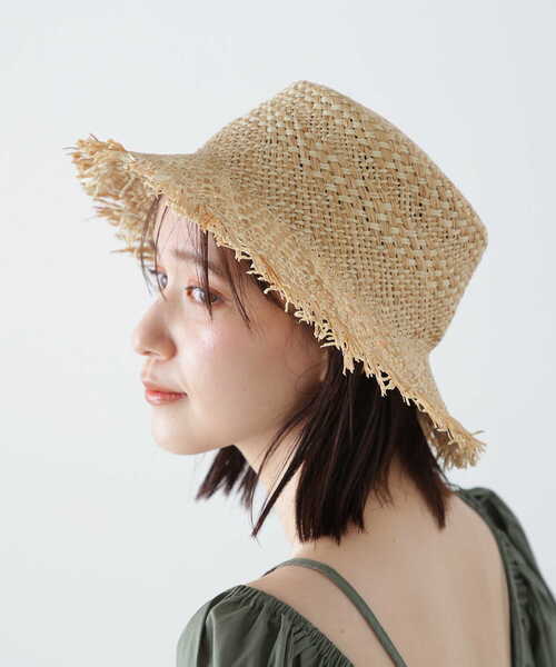 N.（N. Natural Beauty Basic）（エヌエヌナチュラルビューティーベーシック）の「柄編みハット（ハット・レディース・ホワイト/ブラック系その他・FREE）」の2枚目の写真