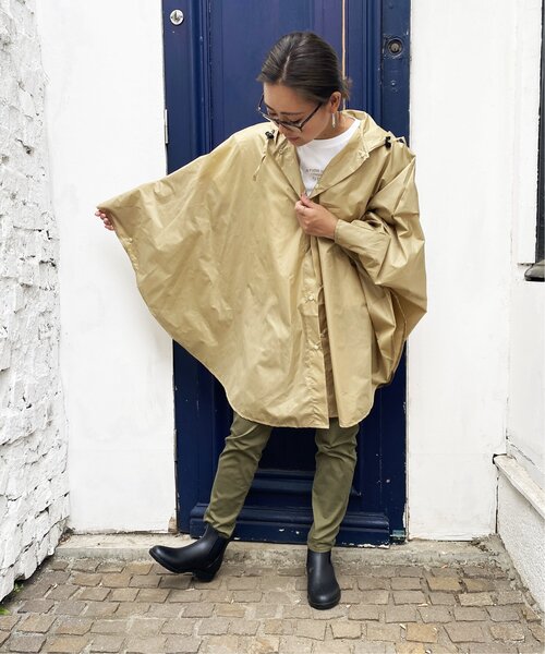 LBC（エルビーシー）の「レインポンチョ 無地（レインコート/ポンチョ・レディース・ネイビー/ベージュ・FREE）」の7枚目の写真