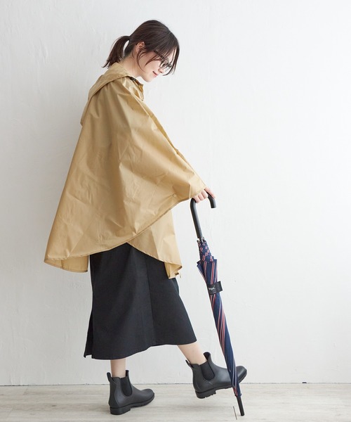 LBC（エルビーシー）の「レインポンチョ 無地（レインコート/ポンチョ・レディース・ネイビー/ベージュ・FREE）」の15枚目の写真