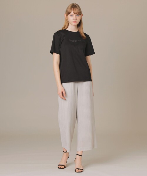 MACKINTOSH LONDON（マッキントッシュ ロンドン）の「スタッズロゴTシャツ（Tシャツ/カットソー・レディース・ブラック/オフホワイト・40/38）」の10枚目の写真