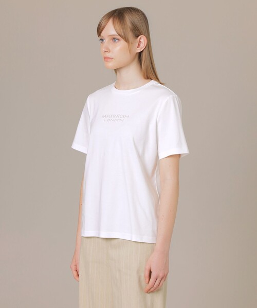 MACKINTOSH LONDON（マッキントッシュ ロンドン）の「スタッズロゴTシャツ（Tシャツ/カットソー・レディース・ブラック/オフホワイト・40/38）」の11枚目の写真