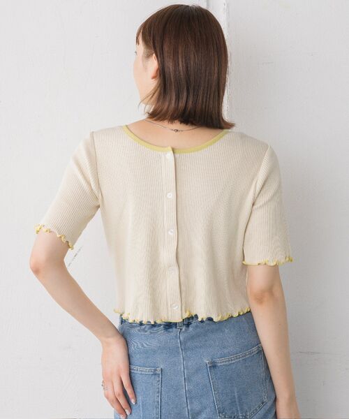 RETRO GIRL(レトロガール)の「テレコカットカーデ(Tシャツ/カットソー・レディース・イエロー/ブルー/ホワイト/ブラック系その他3・FREE)」の17枚目の写真
