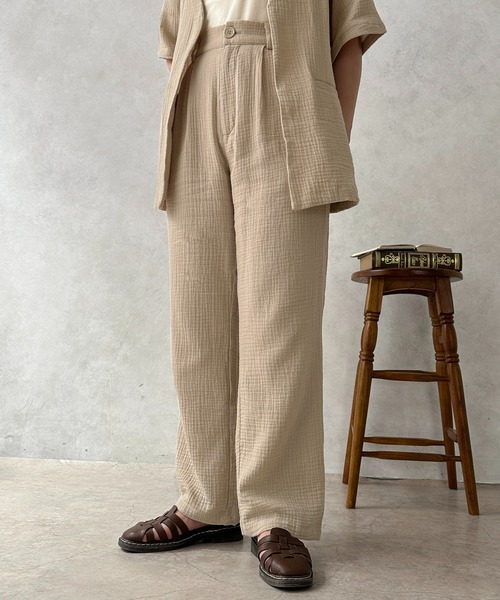 apres jour clair（アプレジュールクレア）の「【apres jour clair】【SET UP可能】ストレートパンツ【ZOZOTOWN限定アイテム】（その他パンツ・レディース・ライトブラウン/ライトベージュ/アイボリー・X-LARGE/フリー）」の3枚目の写真