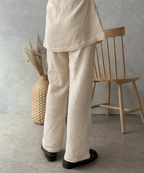 apres jour clair（アプレジュールクレア）の「【apres jour clair】【SET UP可能】ストレートパンツ【ZOZOTOWN限定アイテム】（その他パンツ・レディース・ライトブラウン/ライトベージュ/アイボリー・X-LARGE/フリー）」の10枚目の写真