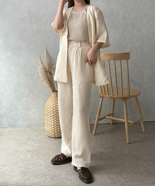 ❤︎さん専用 apres jour clair】【セットアップ可能】センタープレスパンツ