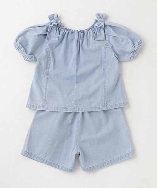 petit main（プティマイン）の「【AJUGA.】デニムセットアップ