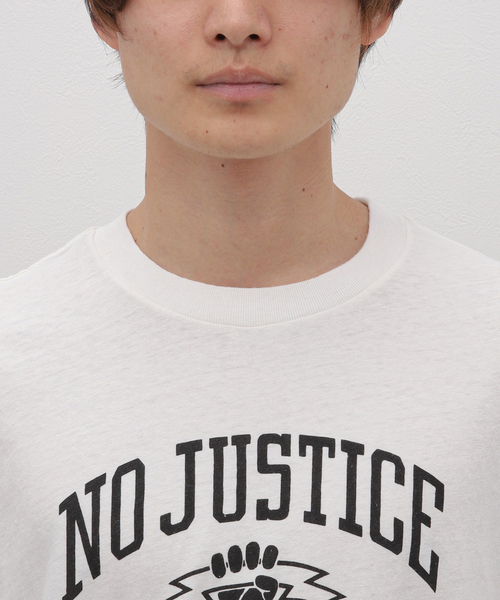THE INOUE BROTHERS（ザイノウエブラザーズ）の「【THE INOUE BROTHERS / ザ イノウエブラザーズ】justice Tシャツ（Tシャツ/カットソー・メンズ・ホワイト・LARGE/X-LARGE）」の6枚目の写真