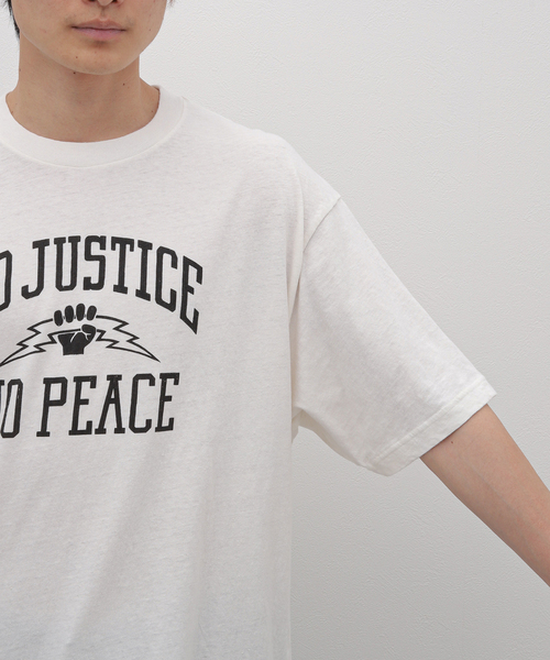 THE INOUE BROTHERS（ザイノウエブラザーズ）の「【THE INOUE BROTHERS / ザ イノウエブラザーズ】justice Tシャツ（Tシャツ/カットソー・メンズ・ホワイト・LARGE/X-LARGE）」の8枚目の写真