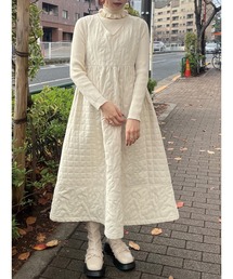 merry jenny | tulipキルトギャザーワンピース(ワンピース)