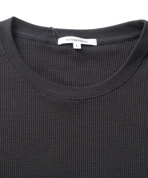 Revo.（レボ）の「ワッフル 裾スクエア ノースリーブ カットソー / レイヤード ロング丈 タンクトップ（タンクトップ・メンズ・ホワイト/ブラック・M/L）」の4枚目の写真