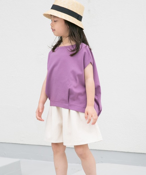 URBAN RESEARCH DOORS(アーバンリサーチドアーズ)の「『親子リンク』フレンチタックプルオーバー(KIDS)(Tシャツ/カットソー・キッズ・ブルー系その他/パープル・105/120/135)」の1枚目の写真