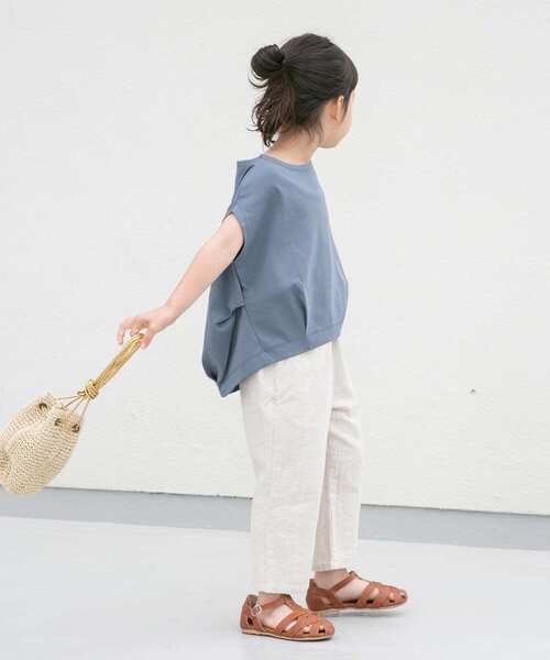 URBAN RESEARCH DOORS(アーバンリサーチドアーズ)の「『親子リンク』フレンチタックプルオーバー(KIDS)(Tシャツ/カットソー・キッズ・ブルー系その他/パープル・105/120/135)」の2枚目の写真