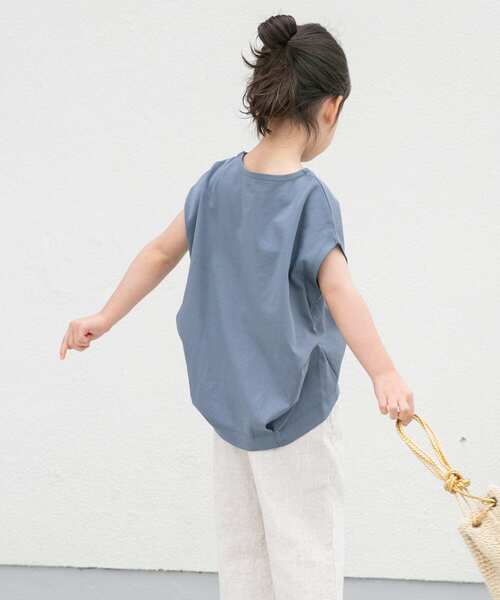 URBAN RESEARCH DOORS(アーバンリサーチドアーズ)の「『親子リンク』フレンチタックプルオーバー(KIDS)(Tシャツ/カットソー・キッズ・ブルー系その他/パープル・105/120/135)」の5枚目の写真