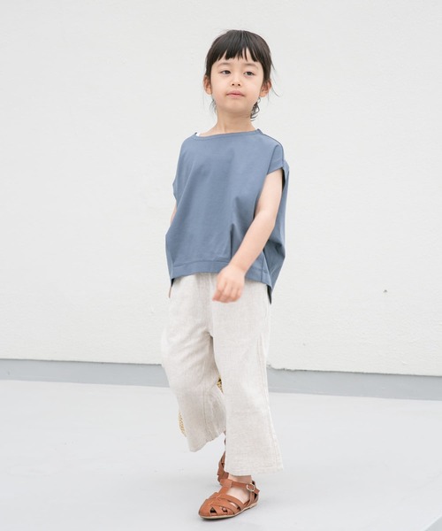 URBAN RESEARCH DOORS(アーバンリサーチドアーズ)の「『親子リンク』フレンチタックプルオーバー(KIDS)(Tシャツ/カットソー・キッズ・ブルー系その他/パープル・105/120/135)」の7枚目の写真
