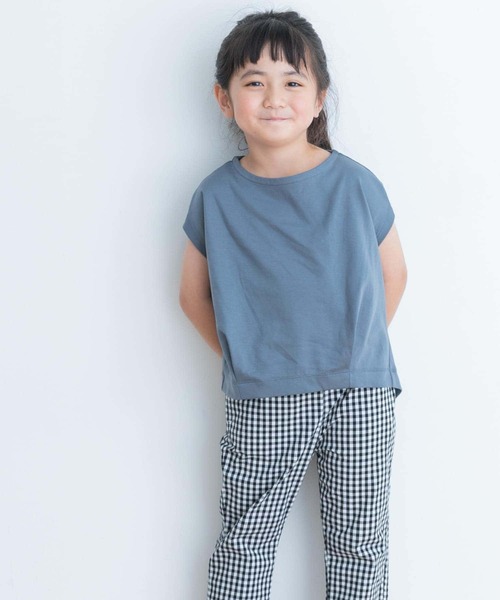 URBAN RESEARCH DOORS(アーバンリサーチドアーズ)の「『親子リンク』フレンチタックプルオーバー(KIDS)(Tシャツ/カットソー・キッズ・ブルー系その他/パープル・105/120/135)」の8枚目の写真