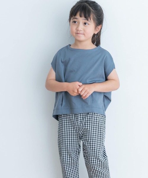 URBAN RESEARCH DOORS(アーバンリサーチドアーズ)の「『親子リンク』フレンチタックプルオーバー(KIDS)(Tシャツ/カットソー・キッズ・ブルー系その他/パープル・105/120/135)」の9枚目の写真