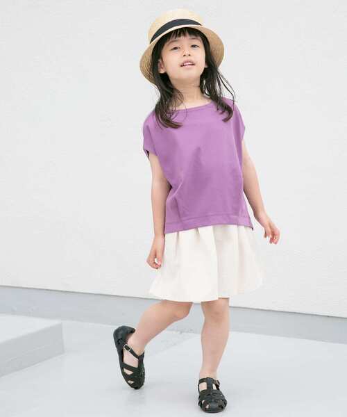 URBAN RESEARCH DOORS(アーバンリサーチドアーズ)の「『親子リンク』フレンチタックプルオーバー(KIDS)(Tシャツ/カットソー・キッズ・ブルー系その他/パープル・105/120/135)」の18枚目の写真