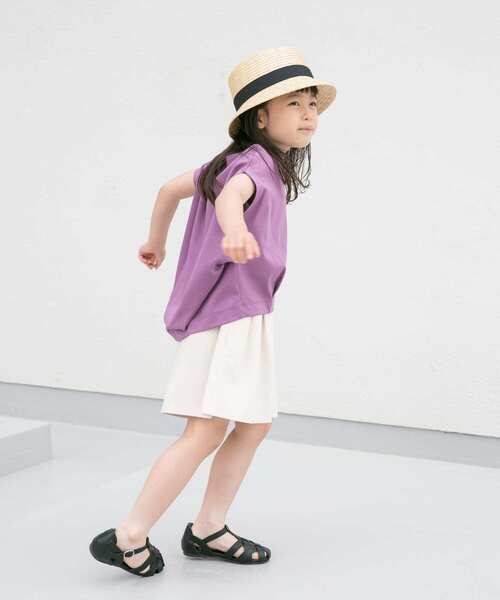 URBAN RESEARCH DOORS(アーバンリサーチドアーズ)の「『親子リンク』フレンチタックプルオーバー(KIDS)(Tシャツ/カットソー・キッズ・ブルー系その他/パープル・105/120/135)」の19枚目の写真
