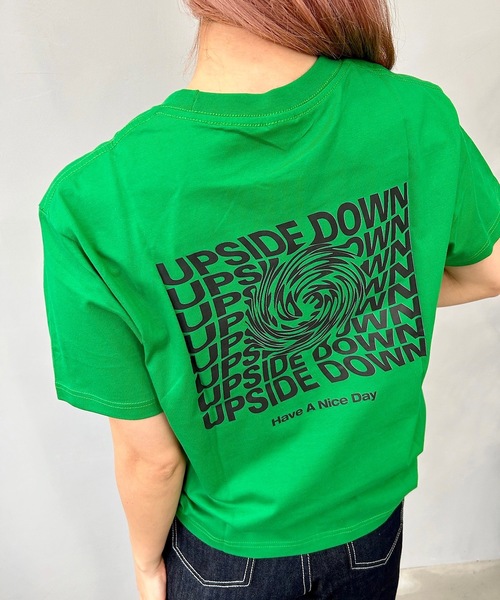 SANSeLF(サンセルフ)の「return motion Tシャツ【SANSeLF】sanw24s001(Tシャツ/カットソー・レディース・グリーン/ホワイト/ブラック・FREE)」の1枚目の写真