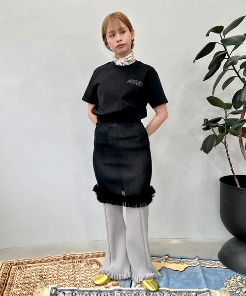 SANSeLF(サンセルフ)の「return motion Tシャツ【SANSeLF】sanw24s001(Tシャツ/カットソー・レディース・グリーン/ホワイト/ブラック・FREE)」の4枚目の写真