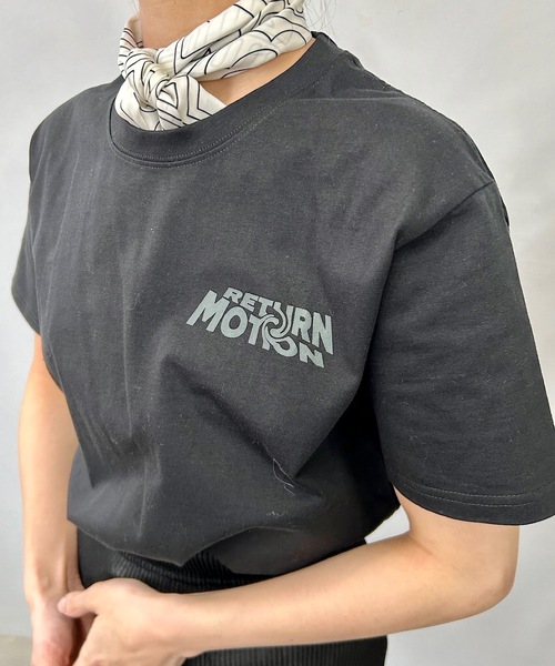 SANSeLF(サンセルフ)の「return motion Tシャツ【SANSeLF】sanw24s001(Tシャツ/カットソー・レディース・グリーン/ホワイト/ブラック・FREE)」の6枚目の写真