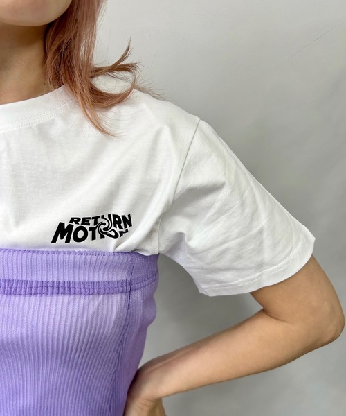 SANSeLF(サンセルフ)の「return motion Tシャツ【SANSeLF】sanw24s001(Tシャツ/カットソー・レディース・グリーン/ホワイト/ブラック・FREE)」の8枚目の写真