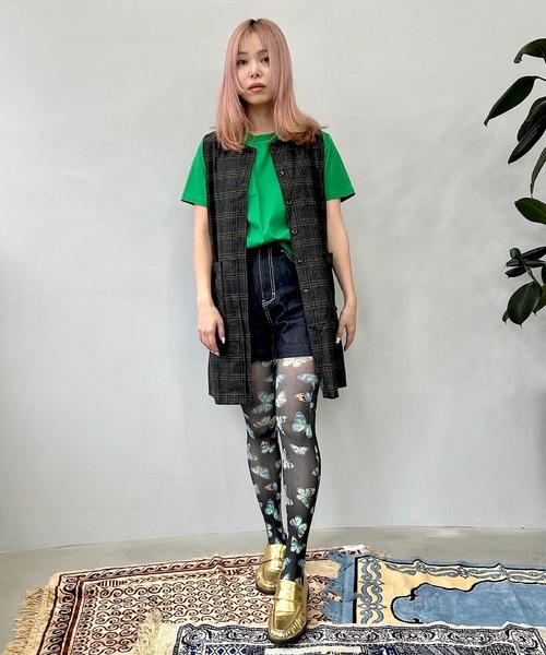 SANSeLF(サンセルフ)の「return motion Tシャツ【SANSeLF】sanw24s001(Tシャツ/カットソー・レディース・グリーン/ホワイト/ブラック・FREE)」の16枚目の写真