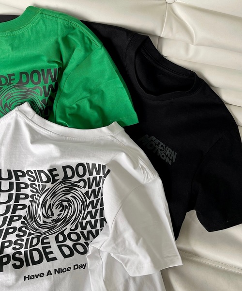 SANSeLF(サンセルフ)の「return motion Tシャツ【SANSeLF】sanw24s001(Tシャツ/カットソー・レディース・グリーン/ホワイト/ブラック・FREE)」の20枚目の写真