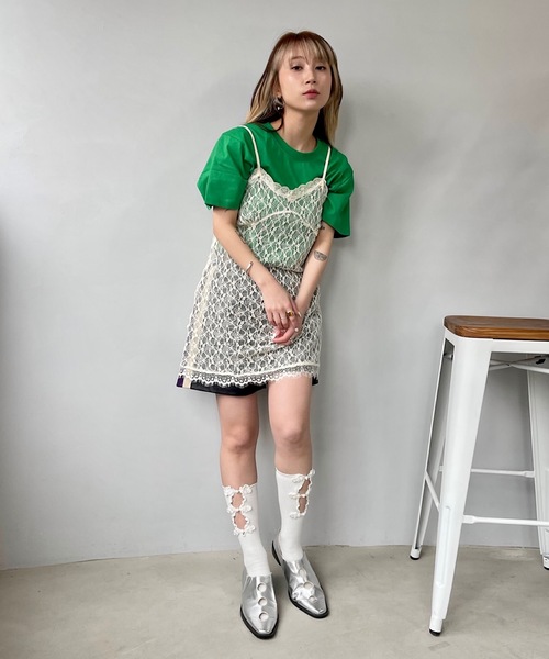 SANSeLF(サンセルフ)の「return motion Tシャツ【SANSeLF】sanw24s001(Tシャツ/カットソー・レディース・グリーン/ホワイト/ブラック・FREE)」の22枚目の写真