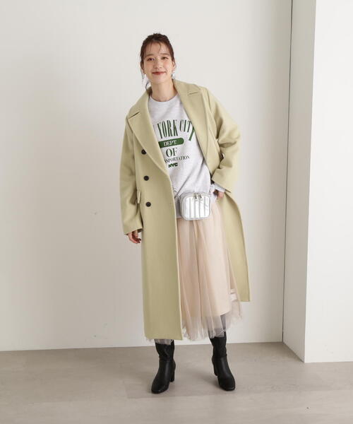 N.（N. Natural Beauty Basic）（エヌエヌナチュラルビューティーベーシック）の「◆チュールロングフレアスカート（スカート・レディース・ホワイト/グレー・MEDIUM）」の22枚目の写真