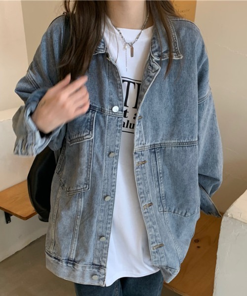 deux amour（ドゥーザムール）の「BIGジージャン（デニムジャケット・レディース・ブルー・FREE）」の10枚目の写真