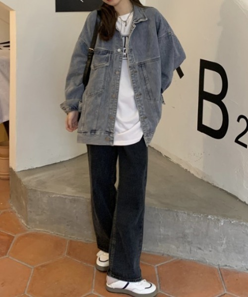 deux amour（ドゥーザムール）の「BIGジージャン（デニムジャケット・レディース・ブルー・FREE）」の13枚目の写真