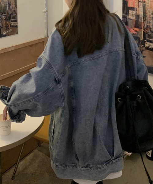 deux amour（ドゥーザムール）の「BIGジージャン（デニムジャケット・レディース・ブルー・FREE）」の7枚目の写真