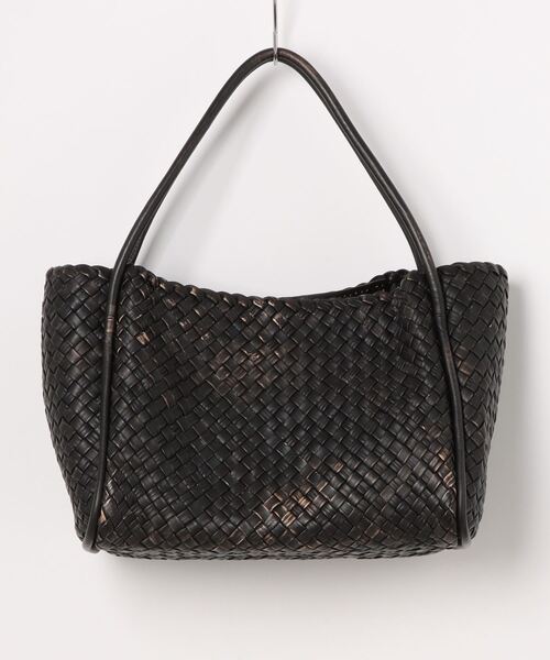 美品】ファロルニ☆編み込み イントレチャート 大容量 トートバッグ  