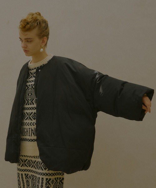 manana suerte(マニャーナスエルテ)の「オーバーサイズ中綿ダウンジャケット(ダウンジャケット/コート・レディース・ブラック/カーキ・FREE)」の5枚目の写真