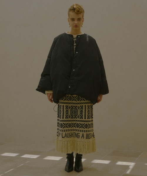 manana suerte(マニャーナスエルテ)の「オーバーサイズ中綿ダウンジャケット(ダウンジャケット/コート・レディース・ブラック/カーキ・FREE)」の10枚目の写真