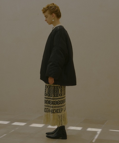 manana suerte(マニャーナスエルテ)の「オーバーサイズ中綿ダウンジャケット(ダウンジャケット/コート・レディース・ブラック/カーキ・FREE)」の11枚目の写真