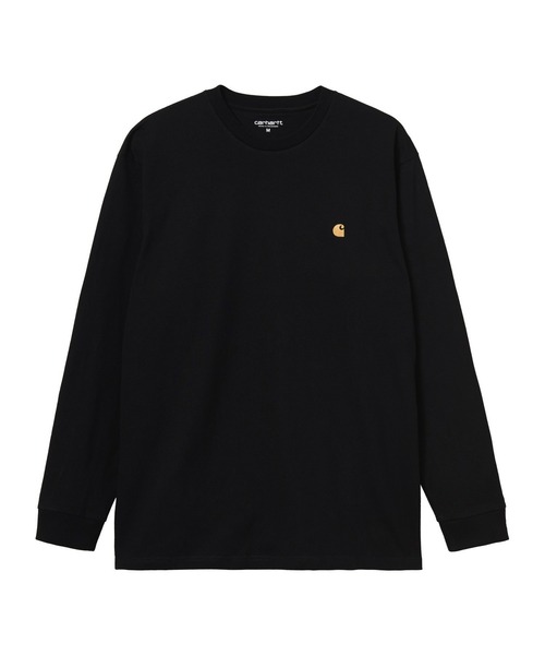 Carhartt WIP(カーハートダブリューアイピー)の「Carhartt WIP/カーハートダブリューアイピーL/S CHASE T-SHIRT ルーズシルエット I026392(Tシャツ/カットソー・メンズ・ホワイト/ブラック/ダークグリーン・L/XL/M/S)」の2枚目の写真