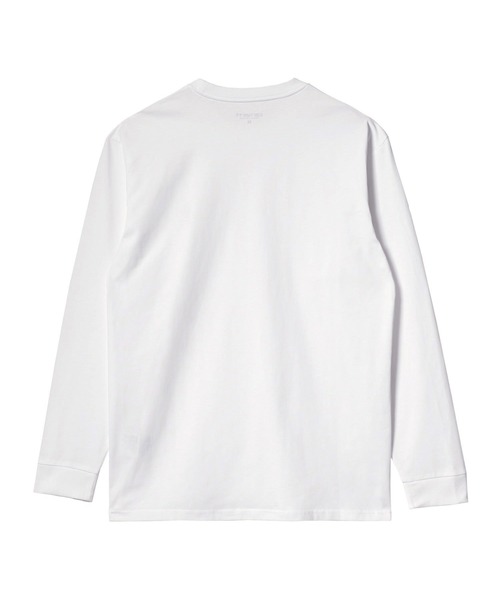 Carhartt WIP(カーハートダブリューアイピー)の「Carhartt WIP/カーハートダブリューアイピーL/S CHASE T-SHIRT ルーズシルエット I026392(Tシャツ/カットソー・メンズ・ホワイト/ブラック/ダークグリーン・L/XL/M/S)」の6枚目の写真