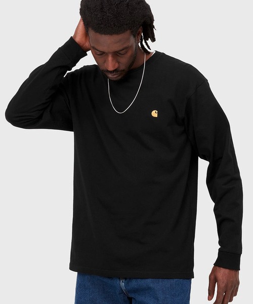 Carhartt WIP(カーハートダブリューアイピー)の「Carhartt WIP/カーハートダブリューアイピーL/S CHASE T-SHIRT ルーズシルエット I026392(Tシャツ/カットソー・メンズ・ホワイト/ブラック/ダークグリーン・L/XL/M/S)」の13枚目の写真