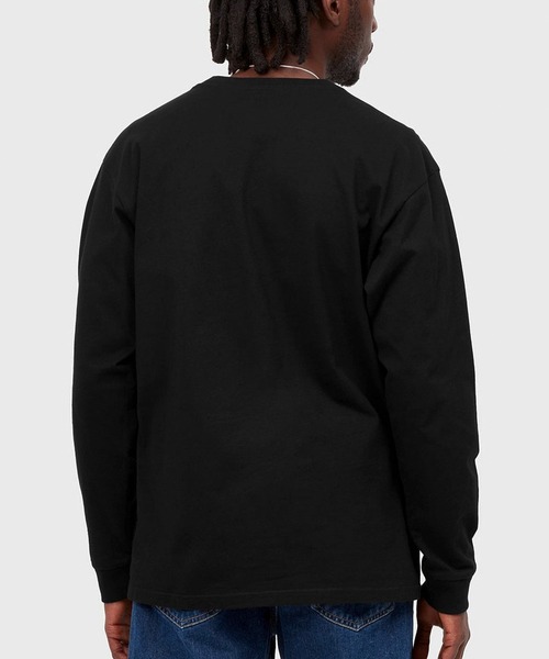 Carhartt WIP(カーハートダブリューアイピー)の「Carhartt WIP/カーハートダブリューアイピーL/S CHASE T-SHIRT ルーズシルエット I026392(Tシャツ/カットソー・メンズ・ホワイト/ブラック/ダークグリーン・L/XL/M/S)」の14枚目の写真