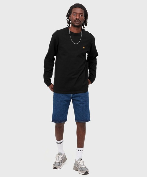 Carhartt WIP(カーハートダブリューアイピー)の「Carhartt WIP/カーハートダブリューアイピーL/S CHASE T-SHIRT ルーズシルエット I026392(Tシャツ/カットソー・メンズ・ホワイト/ブラック/ダークグリーン・L/XL/M/S)」の15枚目の写真