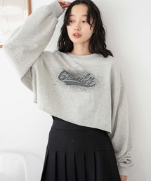 WEGO/ヴィンテージライクショートスウェット