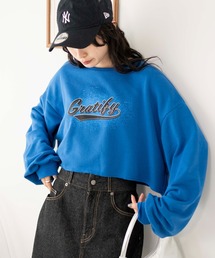 WEGO/ヴィンテージライクショートスウェット